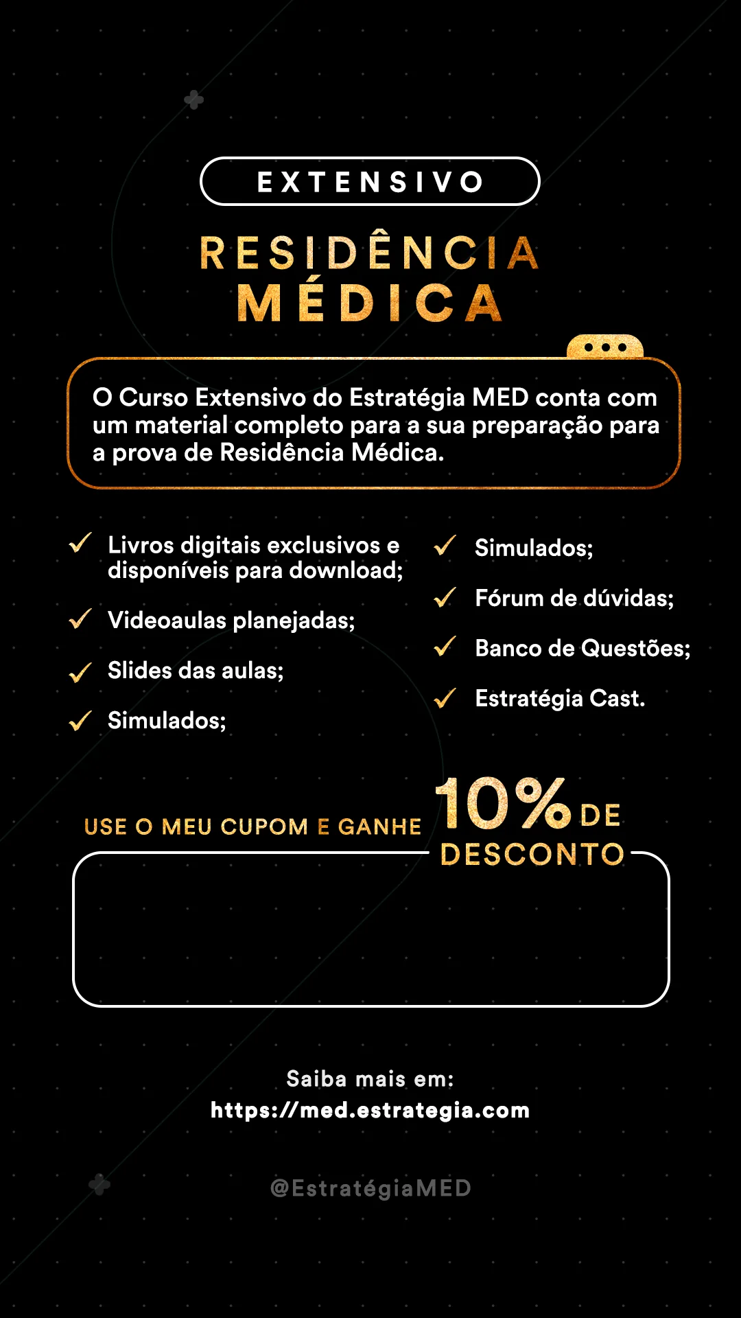 Extensivo Residência Médica Estratégia MED